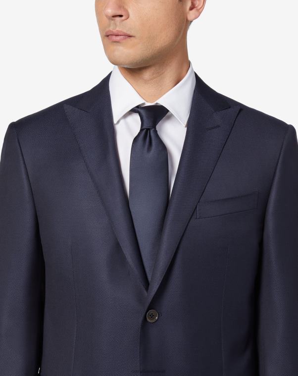 رجال Corneliani الأزرق الداكن ربطة عنق من الساتان مُكَمِّلات Z2F6837