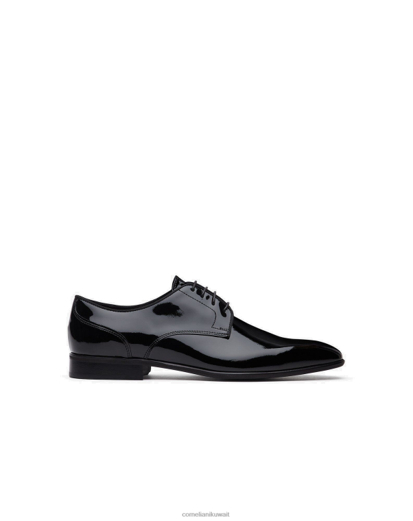 رجال Corneliani أسود أحذية ديربي جلدية براءات الاختراع أحذية Z2F6840