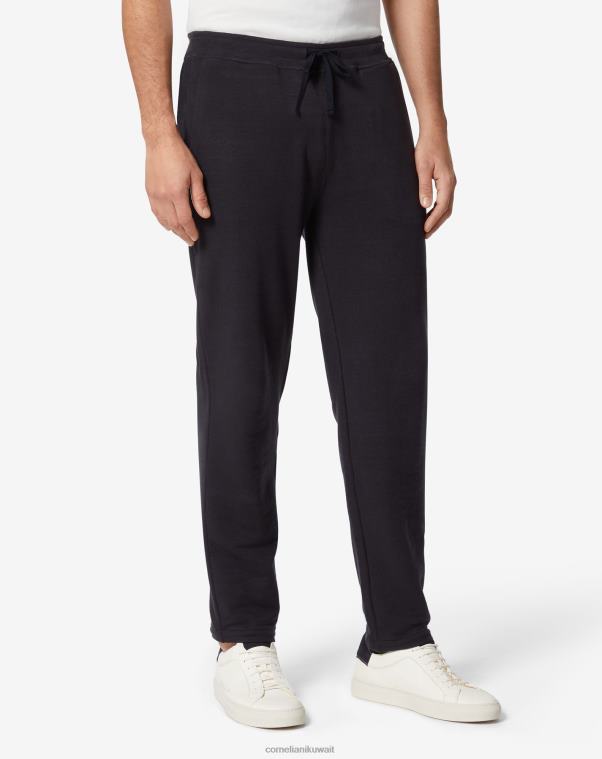 رجال Corneliani أزرق السراويل الصوف دائرة ملابس Z2F68360