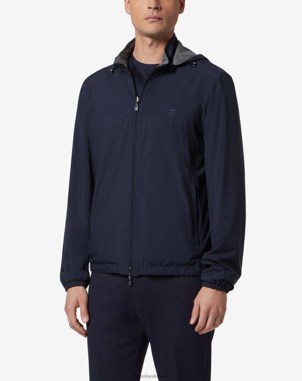 رجال Corneliani أزرق سترة المطر ذات الوجهين ملابس Z2F6878