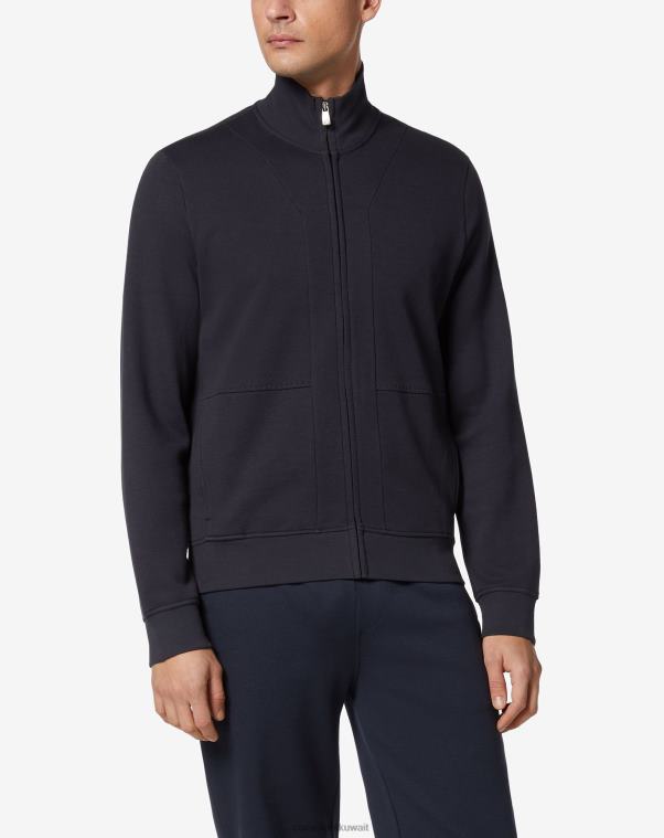 رجال Corneliani أزرق سترة صوفية خفيفة بسحاب كامل ملابس Z2F68163