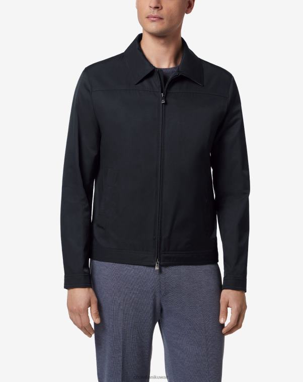 رجال Corneliani أزرق سترة من مزيج القطن ملابس Z2F6884