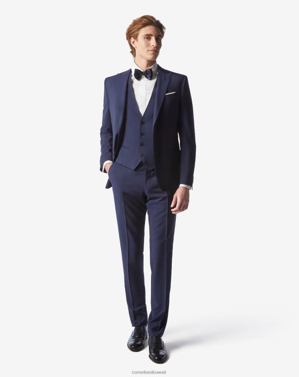رجال Corneliani أزرق سهرة من الصوف والموهير ملابس Z2F6818