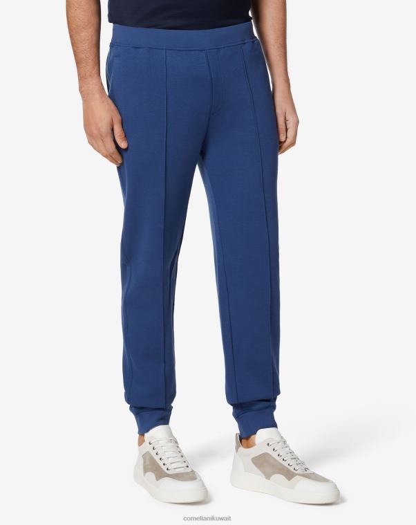 رجال Corneliani أزرق فاتح السراويل الصوفية الخفيفة ملابس Z2F68359