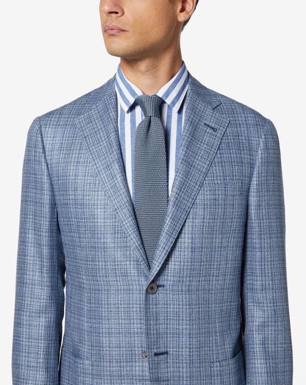 رجال Corneliani أزرق فاتح ربطة عنق منسوجة من الساتان مُكَمِّلات Z2F68398