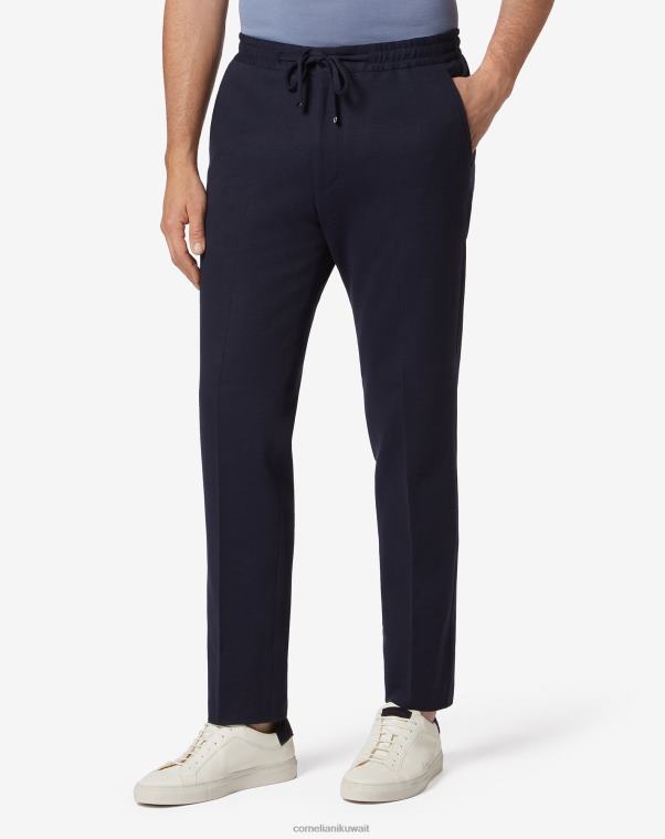 رجال Corneliani أزرق قطن جيرسي ملابس Z2F68308