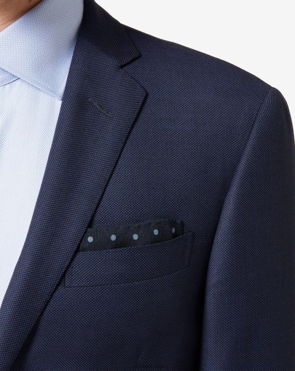 رجال Corneliani أزرق مربع جيب من الحرير والصوف المطبوع مُكَمِّلات Z2F68399