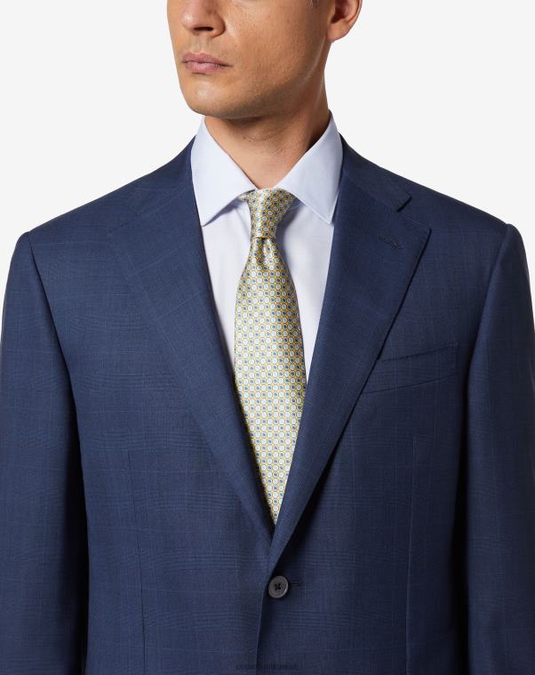 رجال Corneliani أصفر ربطة عنق ساتان مطبوعة مُكَمِّلات Z2F68386