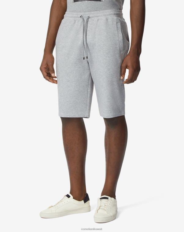 رجال Corneliani أنثراسايت قطن قصير مع رباط ملابس Z2F68369