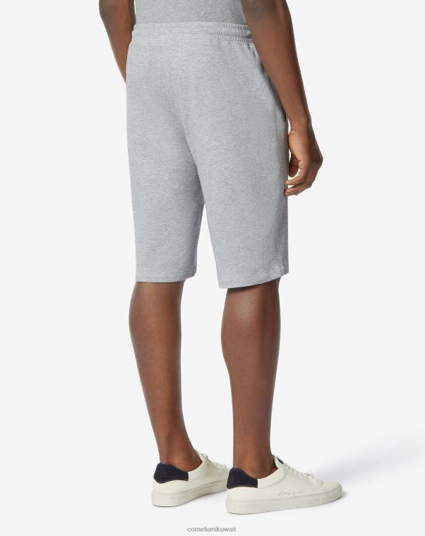 رجال Corneliani أنثراسايت قطن قصير مع رباط ملابس Z2F68369