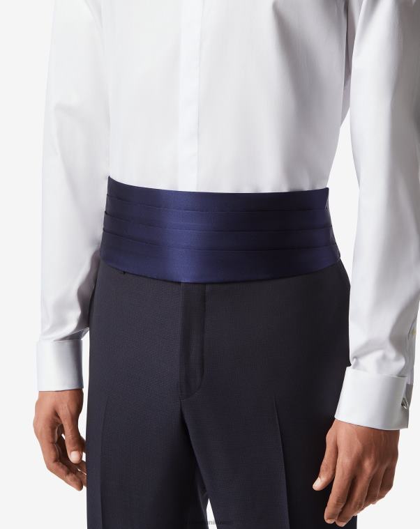 رجال Corneliani الأزرق الداكن cummerbund الحرير مُكَمِّلات Z2F6834